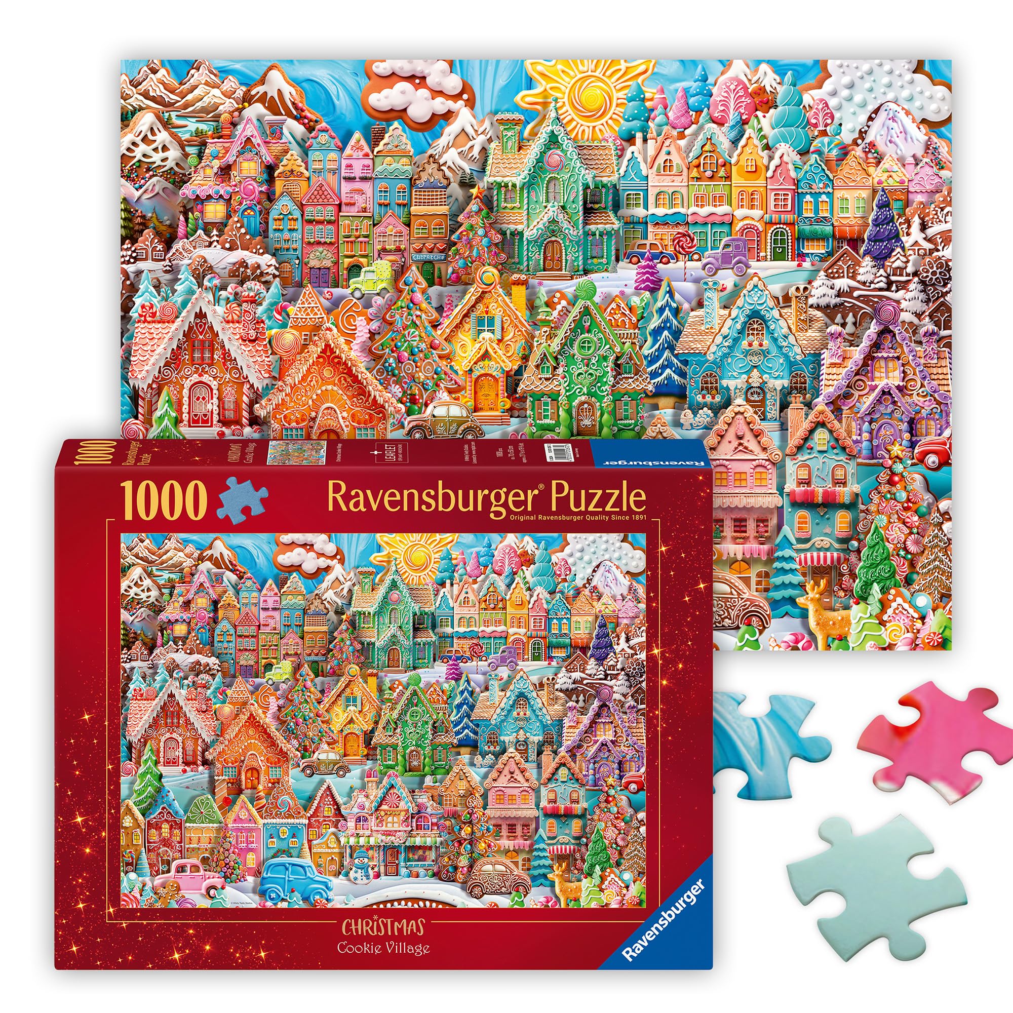 Ravensburger Christmas Cookie Village 1000 Piece Jigsaw Puzzle for